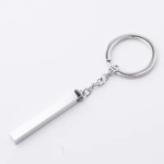 1 pc gold and silver Stainless Steel Custom Laser Engraved  and Stamping Blanks bar key chain