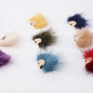 6pcs Mink hair pendant - furry pendant diy handmade jewelry accessories