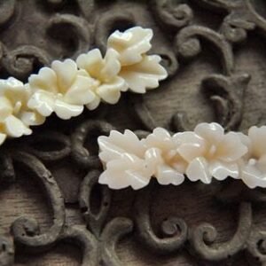 Flatback Resin Flower Cabochons for DIY Craft Supplies