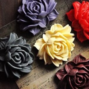 Flatback Resin rose Flower Cabochons for DIY Craft Supplies