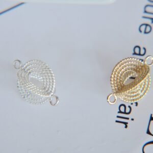 6pcs gold filigree ball - cubic filigree ball - silver ball pendant  - raw Brass plating  ball pendant