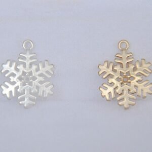 8pcs silver or gold jewelry flower charm - Flower Connector - Flower Brass Pendant - raw brass plating matt  snow flower