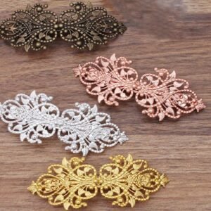 hair clip women - brass hair pin - 5 pcs vintage style  raw Brass plating antique bronze  hair pin   finding