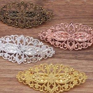 hair clip women - brass hair pin - 5 pcs vintage style  raw Brass plating antique bronze  hair pin   finding