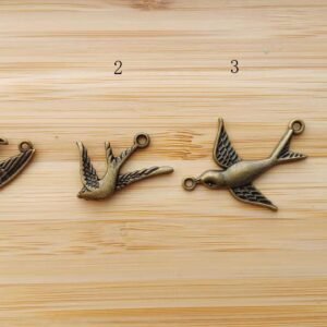 eagle charm-eagle pendants antique bronze eagle charm  pendant 10pcs