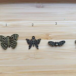 butterfly charms - alloy butterfly - bowknot charm -10 pcs antique bronze  plating butterfly    pendant finding