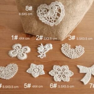 Ivory Lace Appliques | Cotton Patches for Clothing Decoration