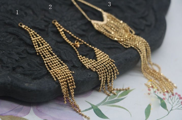 2pcs gold tassel dangle - gold tassel pendant - unique gold pendant - brass plated gold Irregular tassel earrings pendant xsg183