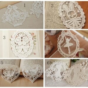 Ivory Lace Appliques | Cotton Patches for Clothing Decoration