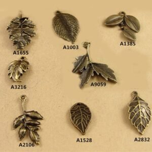 antique bronze leaf - antique bronze tree -10 pcs  antique bronze  plating leaf  pendant finding