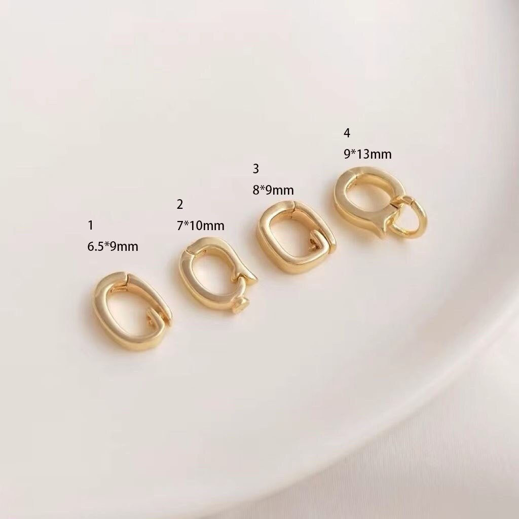 6pcs Gold-Filled Pendant Clasp Bails - DIY Jewelry Making Supplies Kit