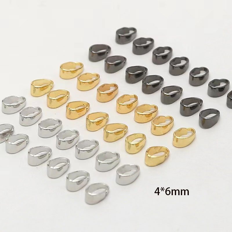 10pcs Gold Filled Interchangeable Charm Holder - Plain Snap Jewelry Making Supplies