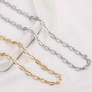 50cm 18k gold filled gold stainless steel Curb  chain - dainty gold chain - unique gold chain - thick gold chain