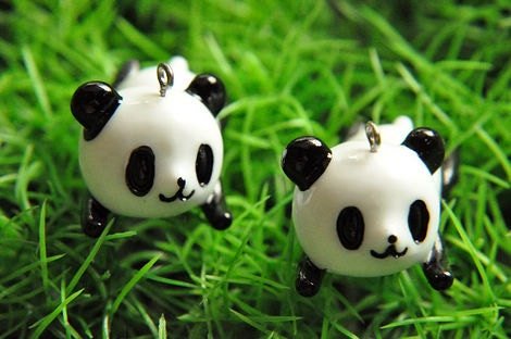 Flatback Resin panda Cabochons for DIY Craft Supplies