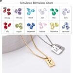 Dainty Initial Tag Necklace • birthstone Necklace   • Custom Engraved Letter Pendant Necklace in Box Chain • Bridesmaid Gifts (复制)