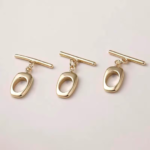 4pcs brass toggle clasp - Decorative Clasp   - OT clasp - toggle closure - raw brass  plating tog closings  pendant