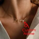 Personalized Name Necklace - Gold Name Necklace with Box Chain - Perfect Gift for Her • Personalized Gift