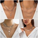 Chain Herringbone Necklace Minimalist • Layered Box Chain Necklace Set, Perfect Everyday Jewelry • Gift for Her (复制)