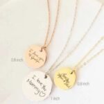 Handwriting Necklace • Custom Handwriting Jewelry • Signature Disc Necklace • Fingerprint Necklace • Mothers Day Gift • Memorial Gift