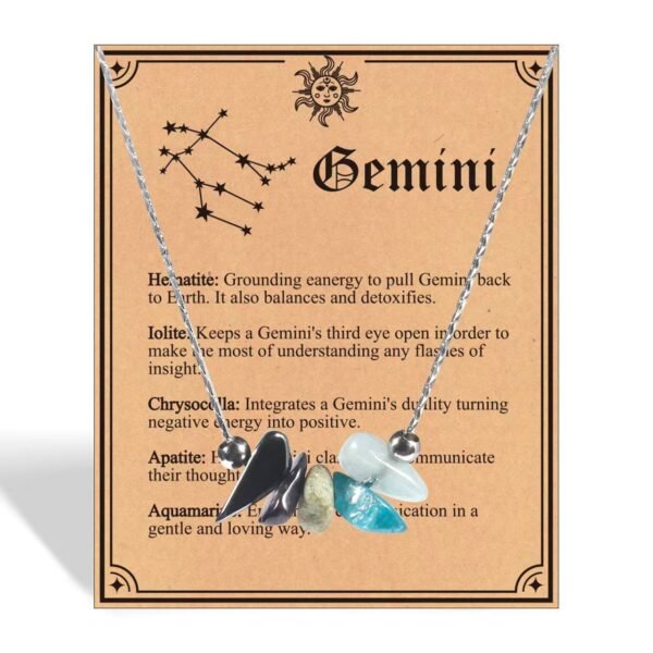 Pisces Necklace Raw Crystals Zodiac Sign Astrology Choker Crystal Jewelry