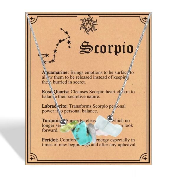 Pisces Necklace Raw Crystals Zodiac Sign Astrology Choker Crystal Jewelry