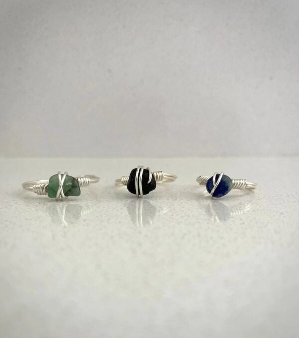 Crystal Ring, Custom Dainty Crystal Wire Wrapped Rings, Unique Gemstone Rings, Rings for Women, Ring, Rings